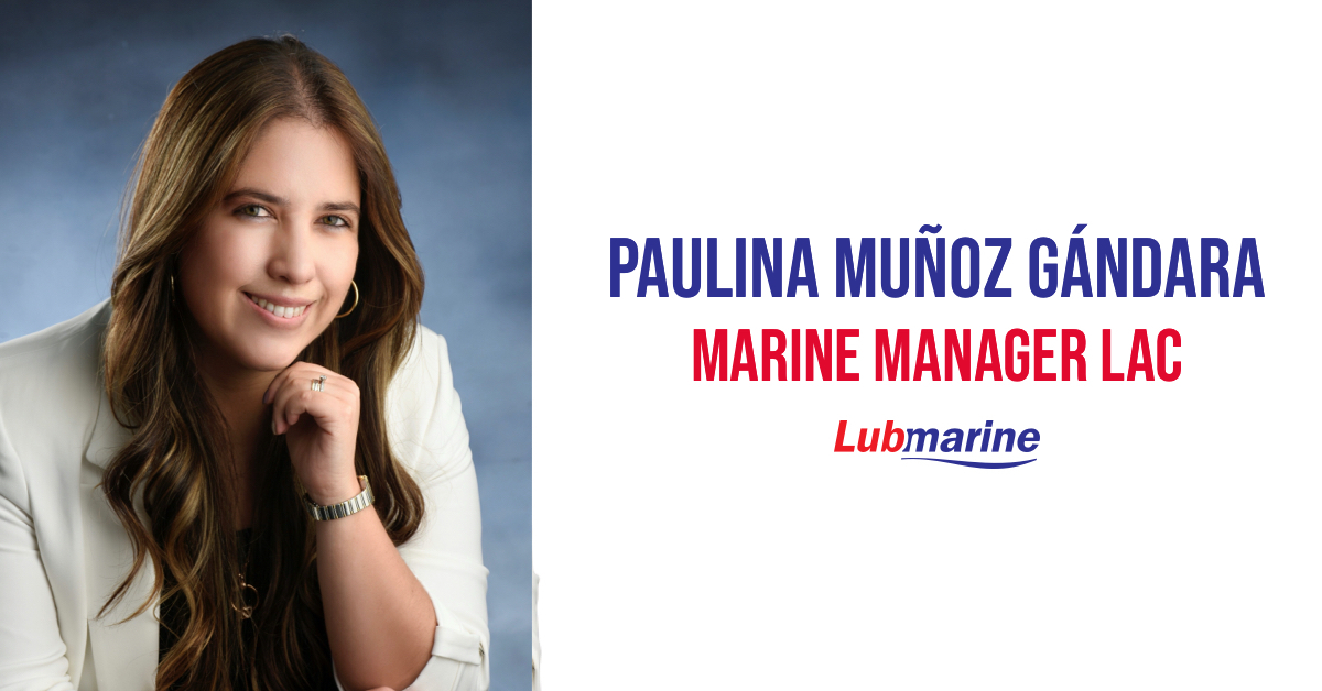 Portrait of Paulina Munoz Gandara, South America Marine Manager, Lubmarine