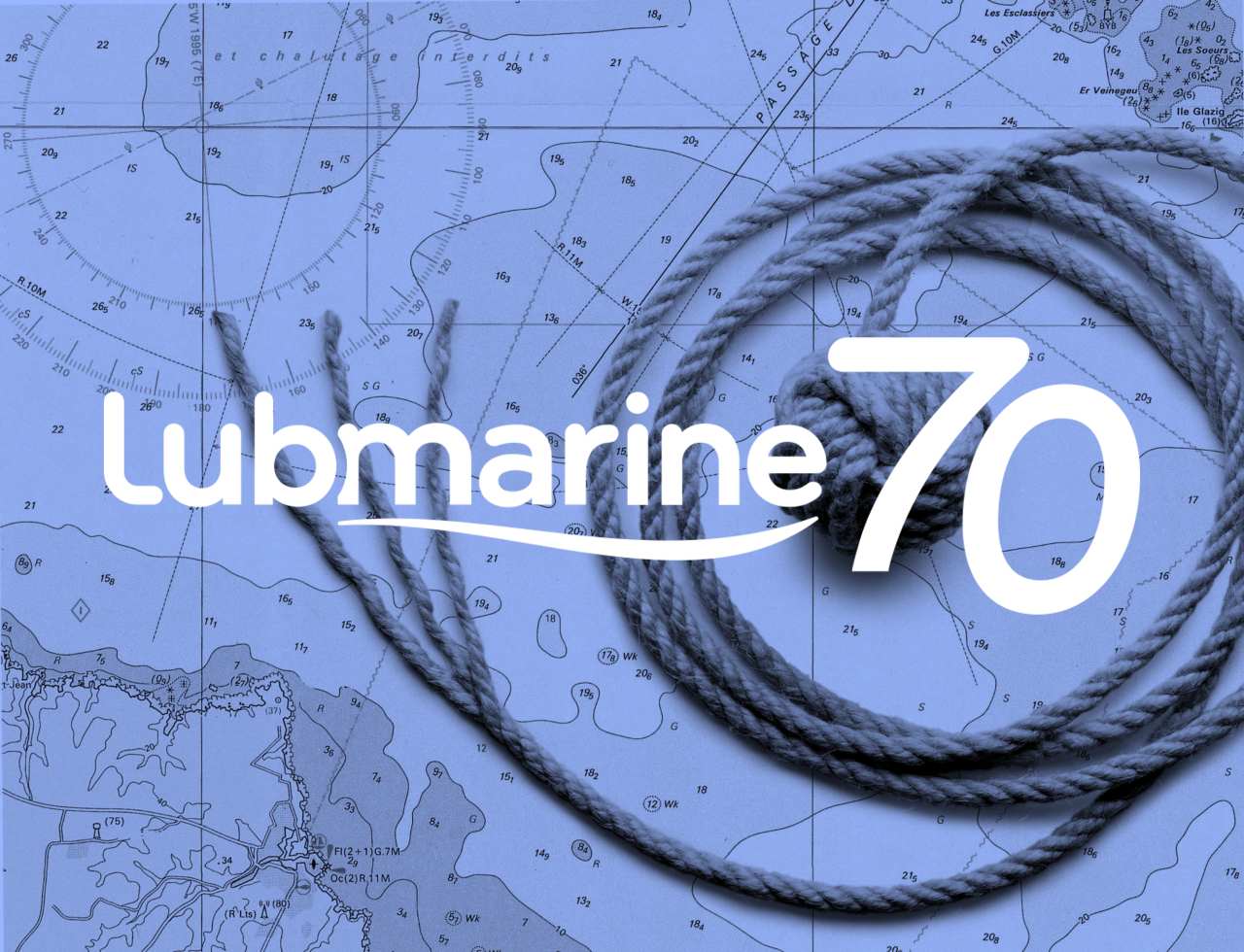 Lubmarine 70th anniversay logo