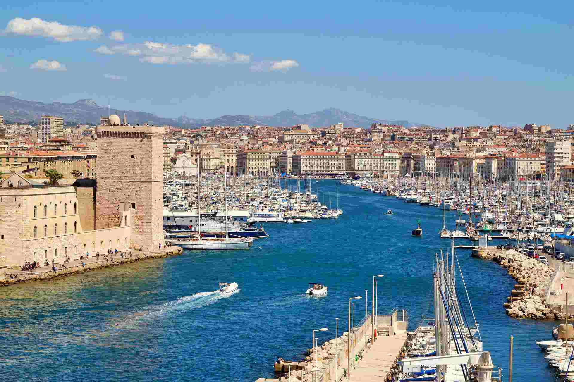 View of the Marina in Marseille
