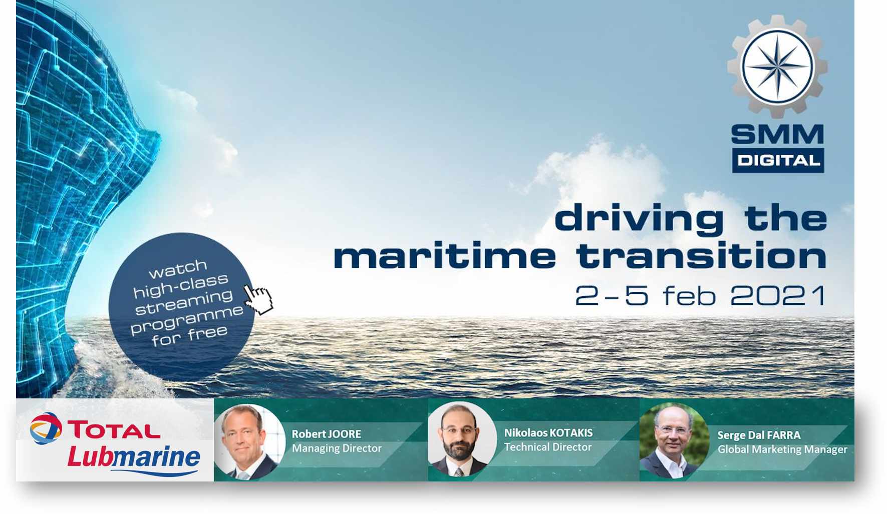 ‘Driving the maritime transition’ – the theme of the 2021 SMM DIGITAL event, 2-5 February 2021