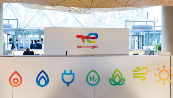 TotalEnergies new logo and energy pictograms