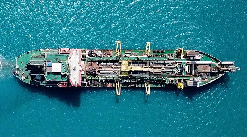 Vessel at sea