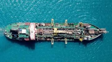 Vessel at sea