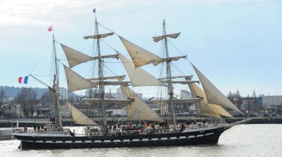 (c) TotalEnergies The Belem sailboat