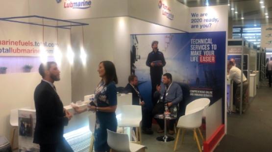 Total Lubmarine booth Total Lubmarine at IMPA London 2019
