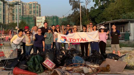 Total Lubmarine and partners support Hong Kong beach clean-up