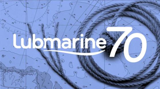 Lubmarine 70th anniversay logo