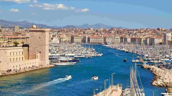 View of the Marina in Marseille