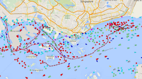 Marine Talent’s activity as recorded by MarineTraffic over 14-15 January 2016
