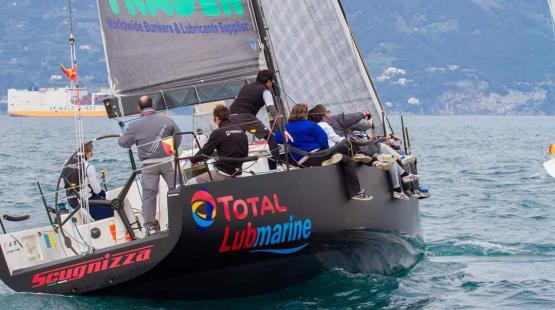 Racing yacht Scugnizza