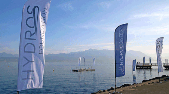 The competition takes place on beautiful Lake Geneva